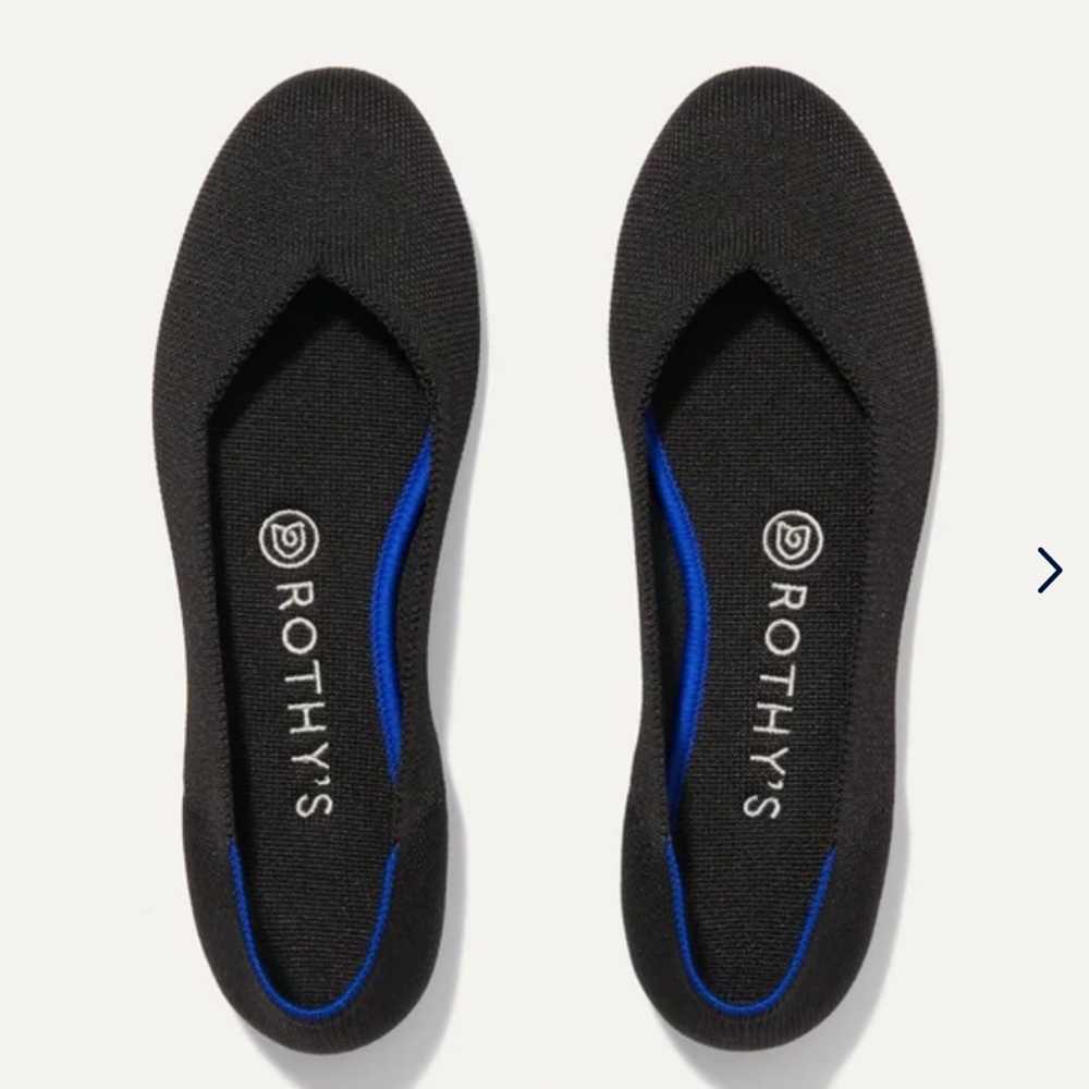 Rothy’s - The Flat Classic Black Size 8.5 Gently used